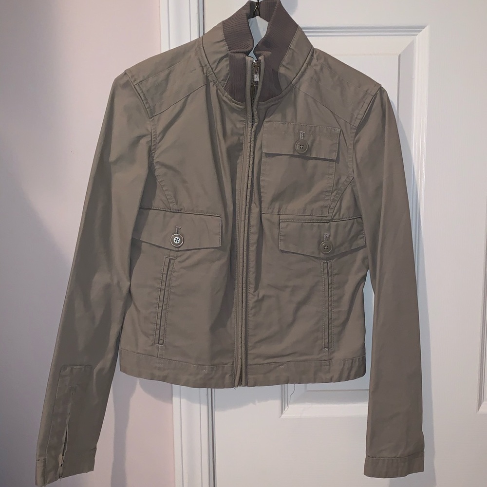 London Jean Khaki Jacket. Size XS